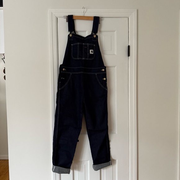 Carhartt WIP Bib Overalls - Dark Blue Denim - Picture 3 of 8